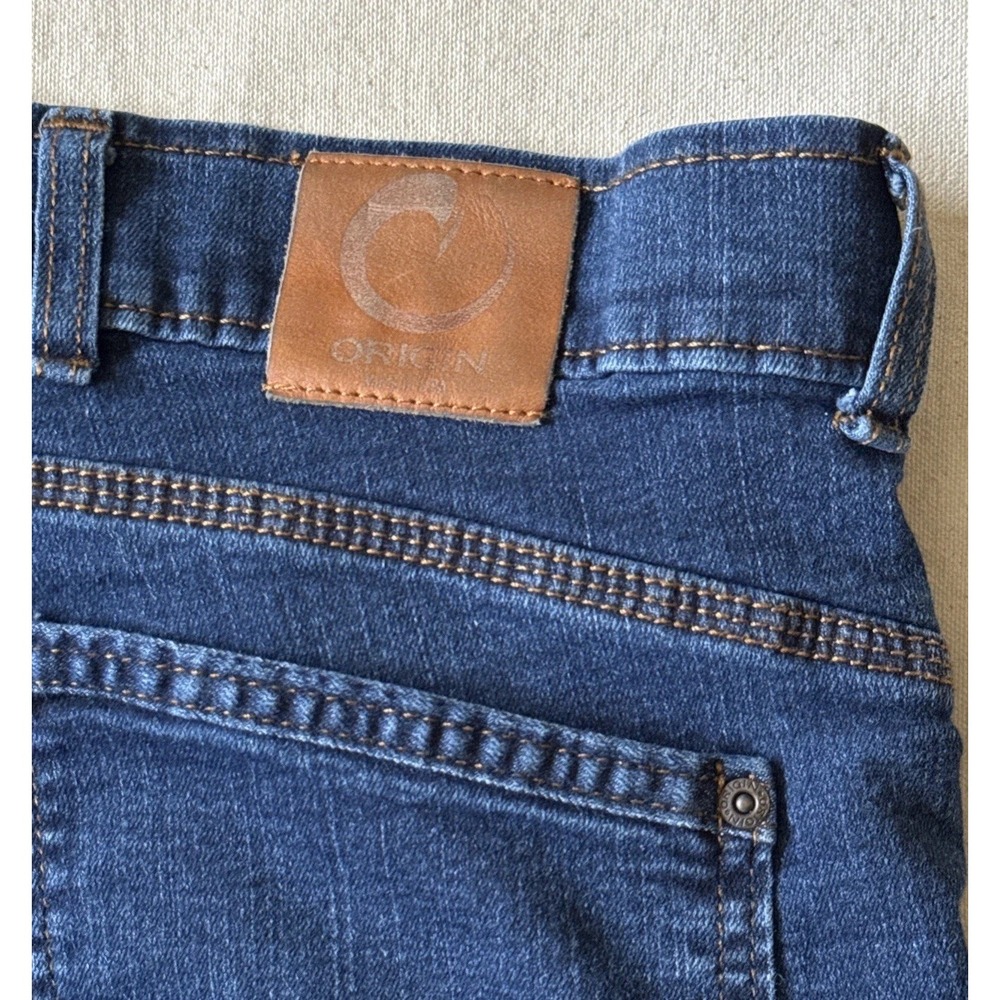 Men's Origin Dark Blue Straight‑Leg Jeans – Sz 34x30 Fits 36x27